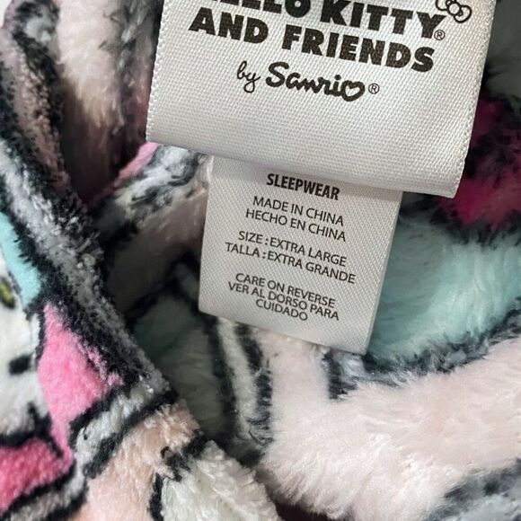 Hello Kitty Sanrio Melody Panels Fuzzy Soft Touch Pajama Pants Womens size XL - Picture 9 of 9